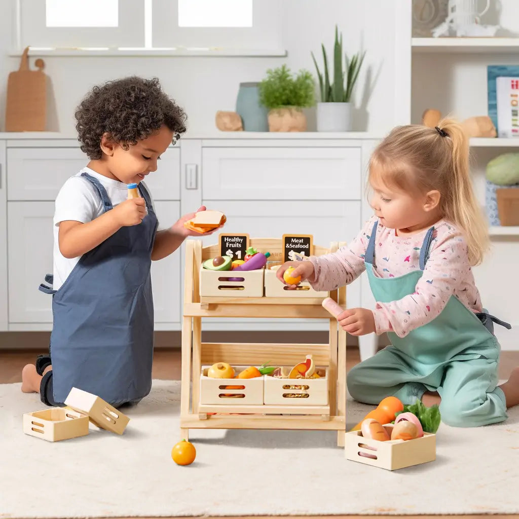 Tiny Land® Versatile Wooden Rack - Kidtoycart