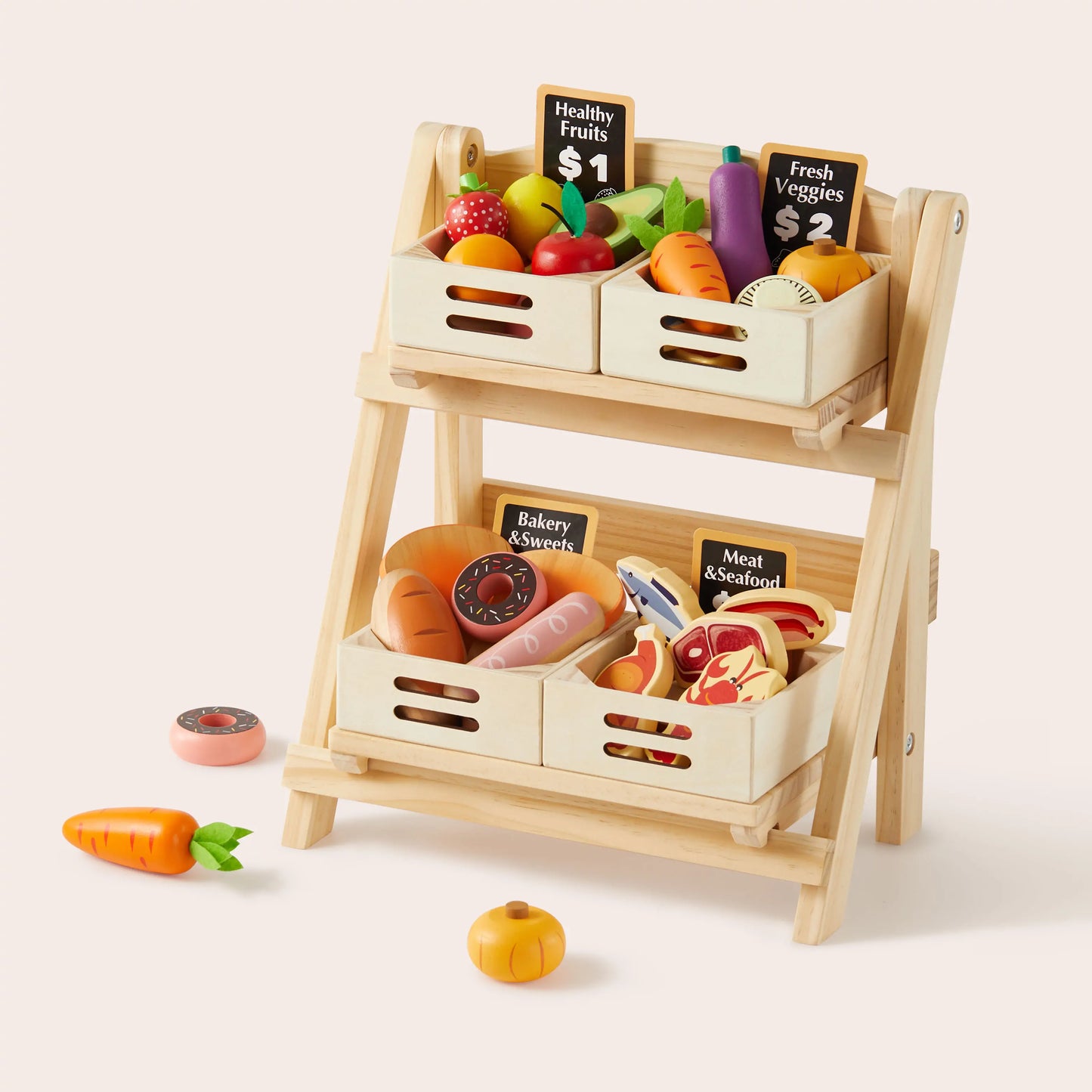 Tiny Land® Versatile Wooden Rack - Kidtoycart