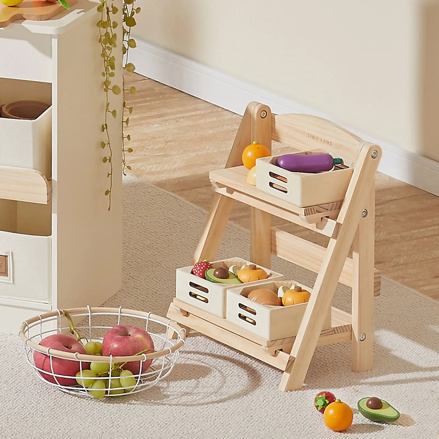 Tiny Land® Versatile Wooden Rack - Kidtoycart