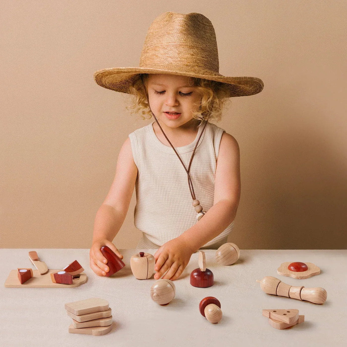 Tiny Land® Wooden Cut and Play Food Toys - Kidtoycart