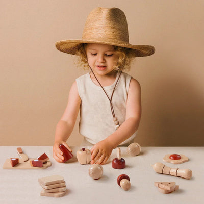 Tiny Land® Wooden Cut and Play Food Toys - Kidtoycart