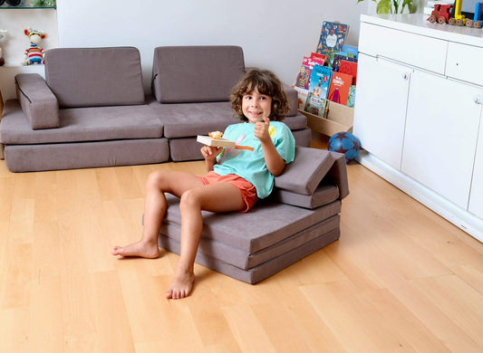 Transformable Kids Play Mat and Couch for Playtime and Relaxation