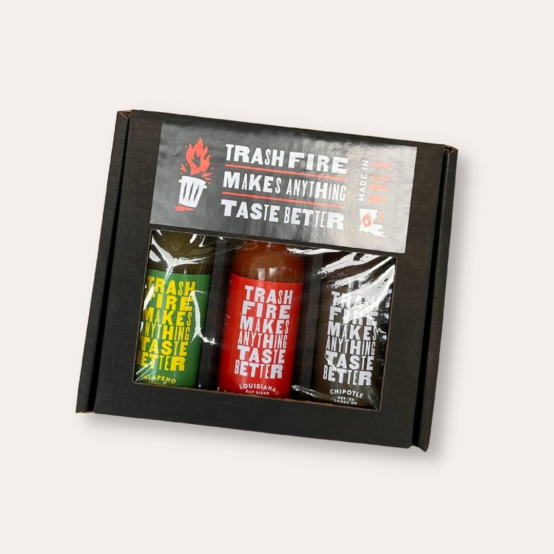 Trash Fire Triple Threat Hot Sauce Set