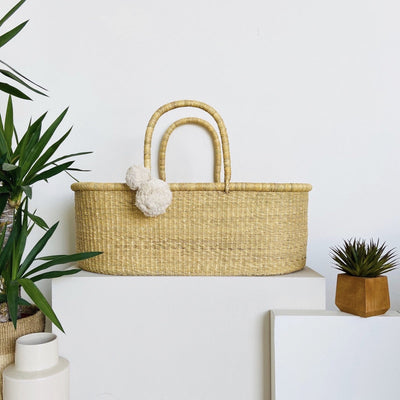 African Moses Basket <br>No Hood<br> Vegan Handle