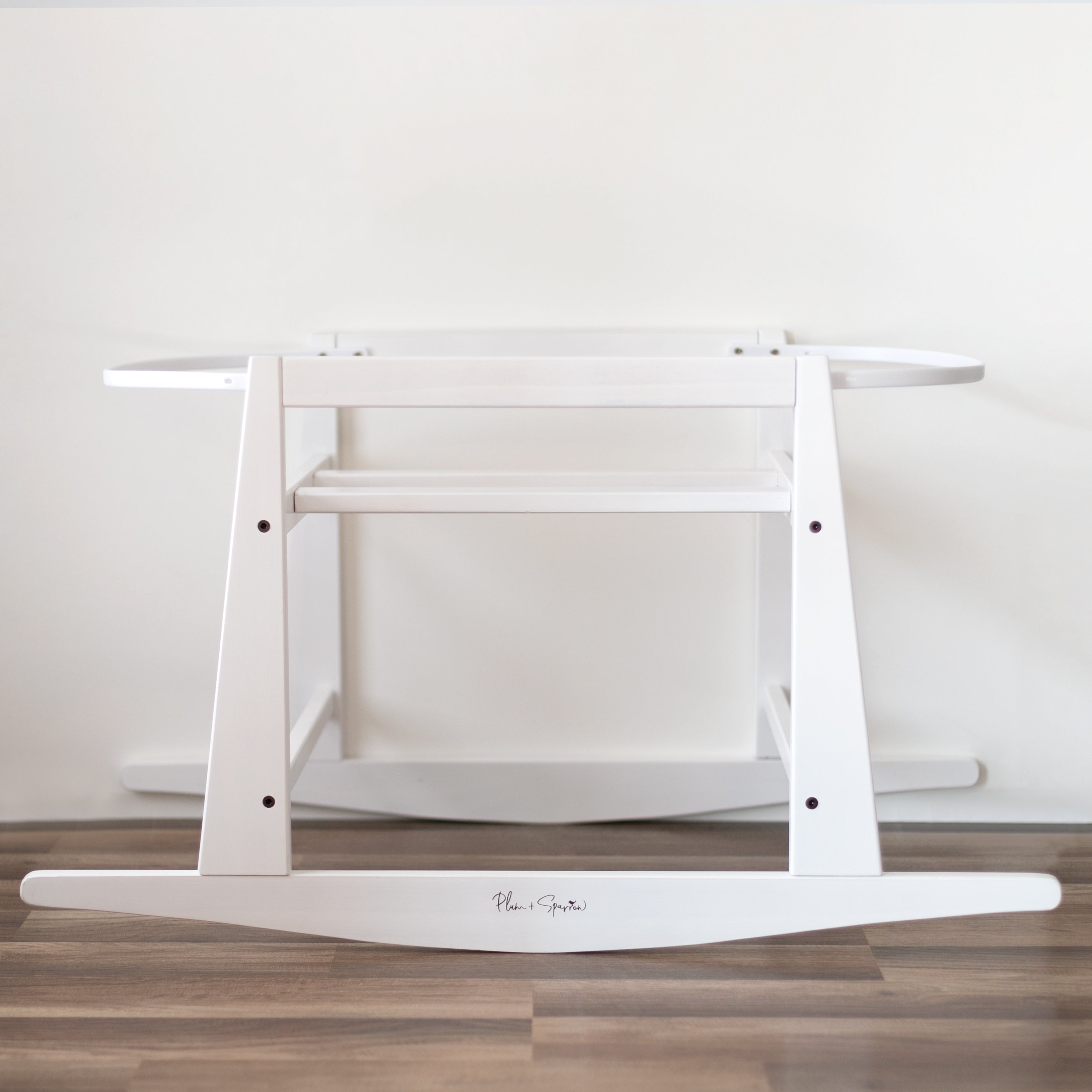 Original Rocking<br>Moses Bassinet Stand<br>with brake<br>White