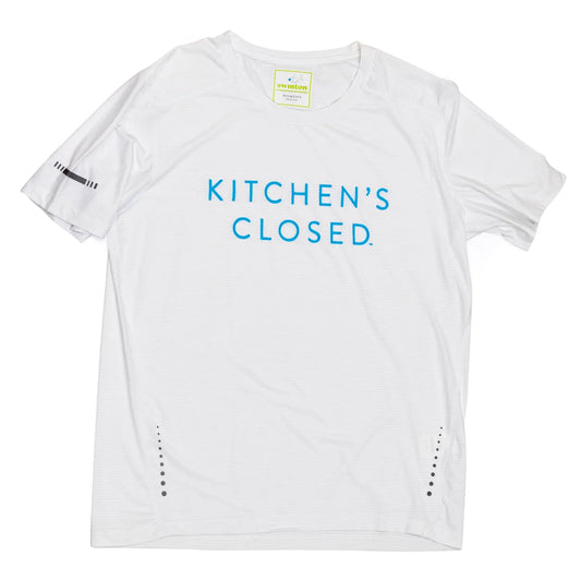 Women's Lux Performance White Kitchen's Closed Tee