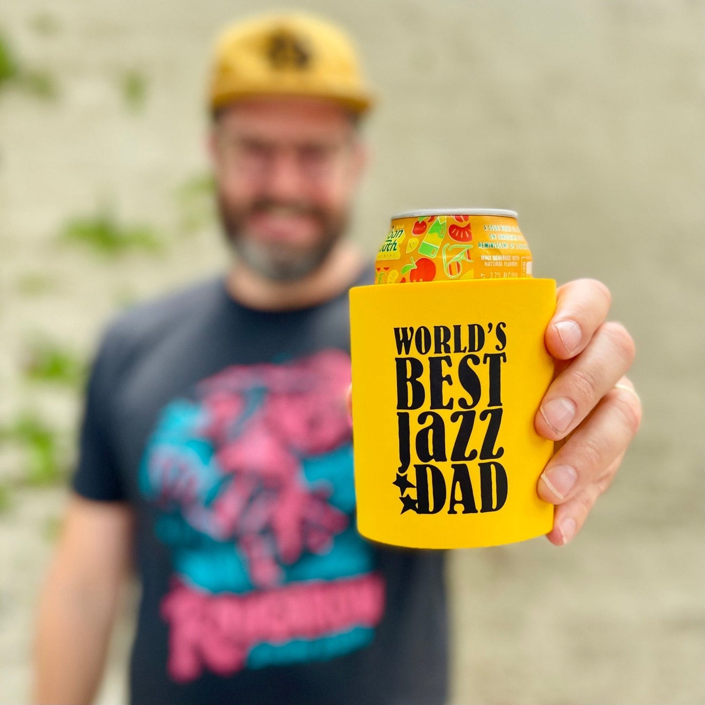 World's Best Jazz Dad Koozie